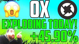 0x  Crypto is Absolutely exploding in price today! +45.90% increase just 24 hours! Bullish!??