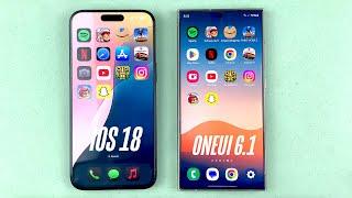 Samsung Galaxy S24 Ultra Speed vs iPhone 15 Pro Max -  Speed Test IOS 18 vs Android 14 SpeedTest