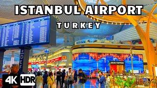 Istanbul New Airport 4k HDR Walking Tour 2024 | Transit, Duty Free| Everything You Need to Know!