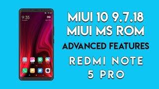 MIUI 10 9.7.18 MIUI MS Pie ROM for Redmi Note 5 Pro | Hindi