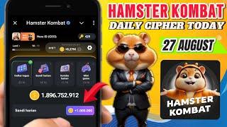 HAMSTER KOMBAT DAILY CIPHER 27 AUGUST