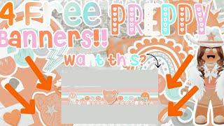 4 FREE PREPPY BANNERS!!  *No Credit* | Part 2 | Templates | Pr3ppyFlora | ‍️ |