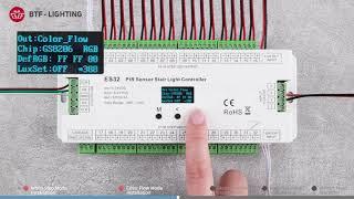 BTF-LIGHTING PIR Sensor Stair Light ES32 Controller Kit  Tutorial Video