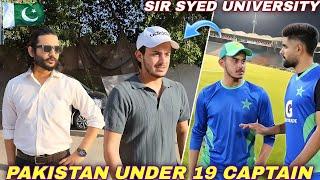 Me And Saad Baig ( Pakistan Under19 Captain) were Invited As a Chief Guest in Sir Syed University 