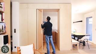 Smart Carpentry Transforms Small Paris Apartment, 49sqm/527sqft