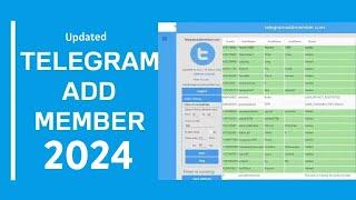 Telegram Add Member Software