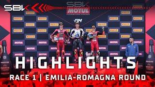 FULL HIGHLIGHTS: Race 1 at Misano  |  2024 #EmiliaRomagnaWorldSBK 