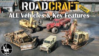 RoadCraft - ALL Vehicles & Key Features You May Have Missed in the Demo