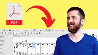 How to Convert a PDF File into Sheet Music that you can Edit, MuseScore 3 Quick and Easy Import