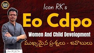 November 2024 Women & Child Development Updates | EO CDPO Exams | ICON RK Sir | ICON INDIA App