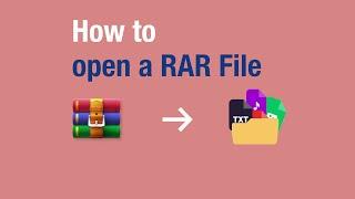 How to open a RAR File - WinRAR Video