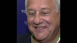 11-08-24: Julio Velasco dopo l'oro Olimpico vinto con l'Italia femminile a Parigi