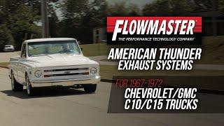 Flowmaster American Thunder Exhaust Installation for 67-72 C10 Trucks