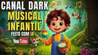 Ganhe DINHEIRO com MÚSICAS para CRIANÇAS CANAL DARK INFANTIL monetiza rápido