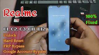 Realme c2, c3 frp unlock without pc | hard reset | realme c2 lock screen password unlock kaise kare