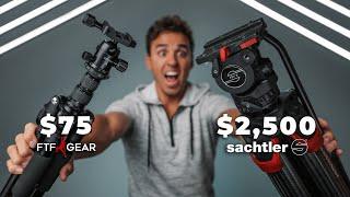 $2,500 Tripod vs $75 Tripod // 10 Things to Look for in Tripods