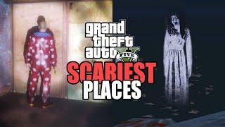 GTA 5 Scariest Easter Eggs! TOP 5 Scary Places - Mysteries of GTA V 