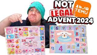 I DON'T Think This Temu Advent Calendars Is Legal Hello Kitty Advent 2024