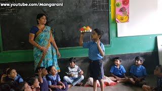 Fruits and vegetables funny activity for 1st and 2nd kids, Happiness curriculum , andhrapradesh