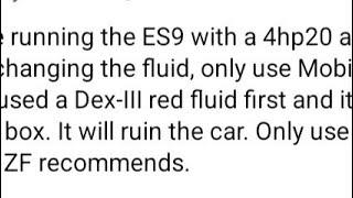 Why You Shouldn't Use Wrong ATF on ZF 4HP20 Automatic Gearbox