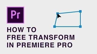 How to free transform in Premiere Pro