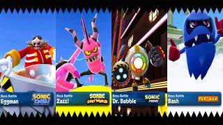 Sonic Dash - All Bosses Battle: Dr. Eggman vs Zazz vs Dr. Bubble vs Bash (android, ios) Gameplay 3D