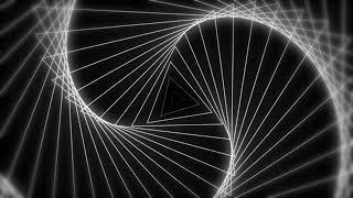 Black and White Neon Triangle Whirl Loop Video Background | 4k 60p Live wallpaper