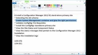 ConfigMgr 2012 R2 Demo: Install a Configuration Manager 2012 R2 stand-alone primary site