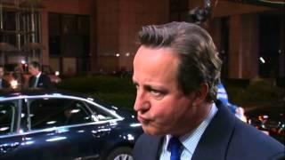 Special European Council: British Prime Minister David Cameron