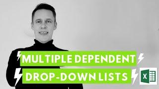 How to create a multiple dependent drop-down list in Excel?