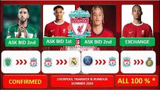 Liverpool Transfer News ~ Confirmed & Rumours With Inacio Season 24/25 ~ Today 15 July 2024