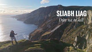Sliabh Liag, Dún na nGall, One Man's Pass via One Man's Rock. Hike to 595m. Slieve League Donegal.