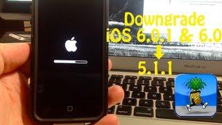How to Downgrade iOS 6.1/6.0.1/6.0 to 5.1.1 Without SHSH Blobs Saved on PC-Mismatched APTicket Error