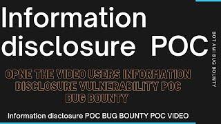 USERS Information disclosure vulnerability POC