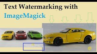 Text Watermarking on Image with ImageMagick | Easy to use