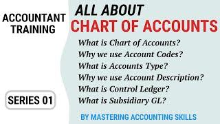 All About Chart of Accounts - Accountant Training Series 1 - By Mastering Accounting Skills