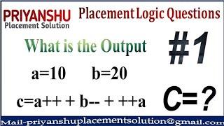 Logic_Ques #1 #shorts #campuspreparation #programming #cp