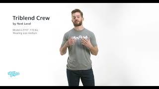 Triblend Crew by Next Level - Review Clip | Custom Printed at UberPrints