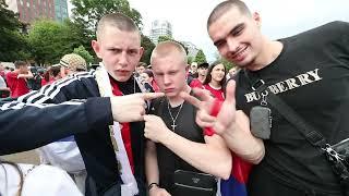 Serbian & English Fans Clash | Riot Police Intervene | EURO 2024 Frankfurt Fan Zone