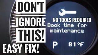 How to *RESET* BOOK TIME FOR SERVICE Reminder on your Volvo!