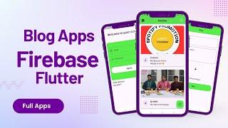 Flutter Blog App (Android & iOS Blog App) using Firebase Database - Flutter Firebase Tutorial ||2024