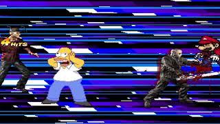 MUGEN Request: Freddy Krueger and Jason Voorhees VS Homer Simpson and Super Mario (Angel Ferrel)