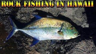 Rock Fishing In Hawaii - Exploring New Fishing Grounds - Fishing For Omilu and Goatfish- B.O.D.S. 53