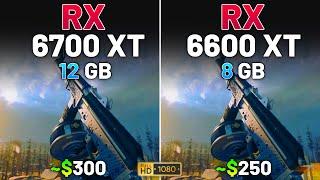 RX 6700 XT vs RX 6600 XT - Test in 12 Games in 2024