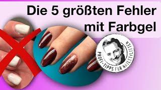 Die 5 schlimmsten Fehler beim lackieren von Farbgel !!!