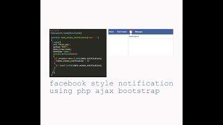 Facebook Notification style using PHP Ajax Bootstrap