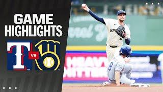 Rangers vs. Brewers Game Highlights (6/25/24) | MLB Highlights