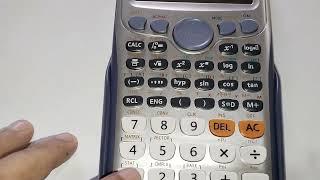 How to factor trinomial using Scientific calculator (CASIO FX-991ES PLUS or CASIO FX-570ES PLUS)