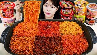 ASMR MUKBANG| 직접 만든 불닭볶음면 먹방 & 레시피 FIRE NOODLES EATING