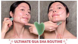 LOOK & FEEL YOUR BEST[2024] ULTIMATE GUA SHA FACIAL MASSAGE ROUTINE | Follow Along Lémore